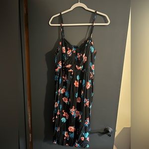 Floral knee length dress